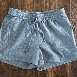 J.Crew Women's Blue Lien Casual Shorts